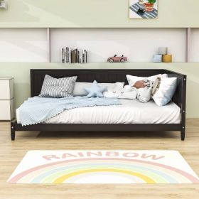 Full size Modern Daybed in Espresso Brown Wood Finish
