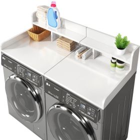 Washer Dryer Countertop, Laundry Wood Shelf Topper with Edge