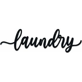 CIFbuy Metal Baked Paint Laundry Sign Wall Art Modern Laundry Room Decor (TikTok, temu pickup)